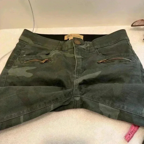 Democracy Gray Camo Camouflage Ab Technology Skinny Pants Jeans Women's Size 2 - Picture 11 of 14